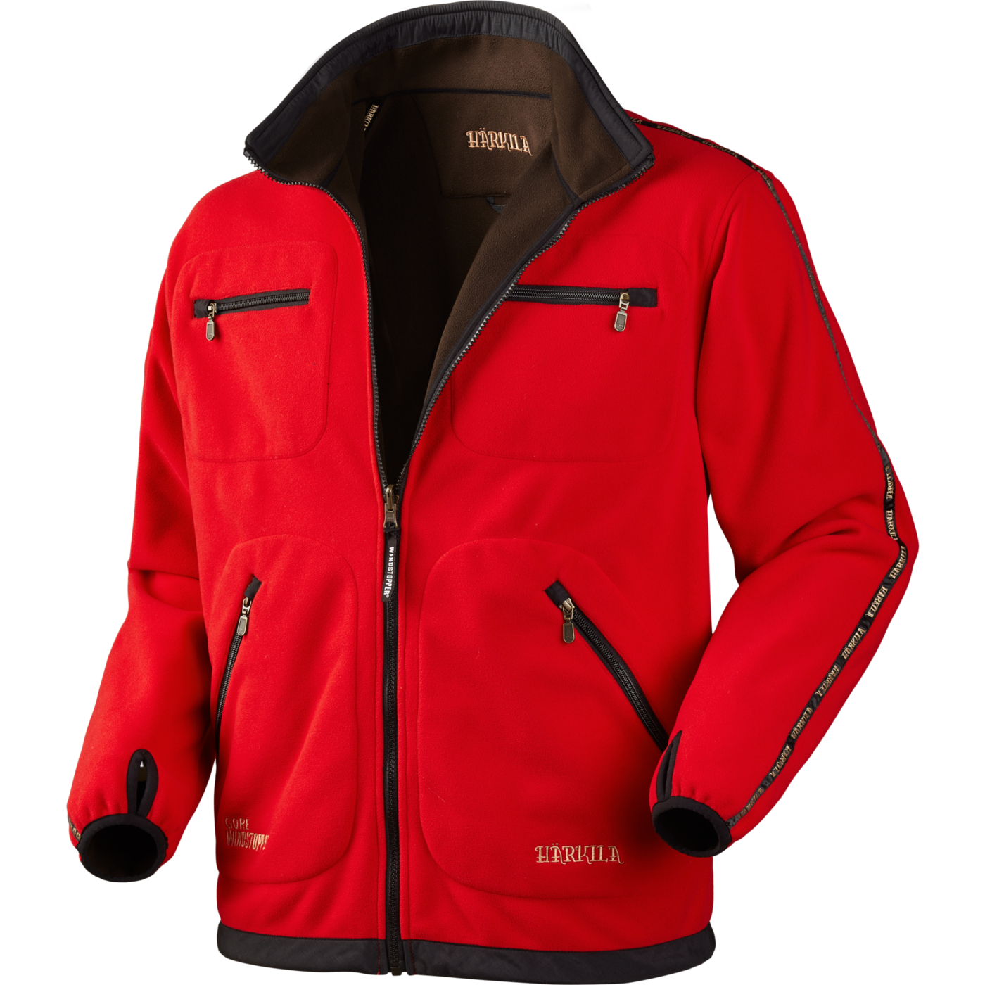 HÄRKILA Kamko Herren Fleecejacke Brown/Red