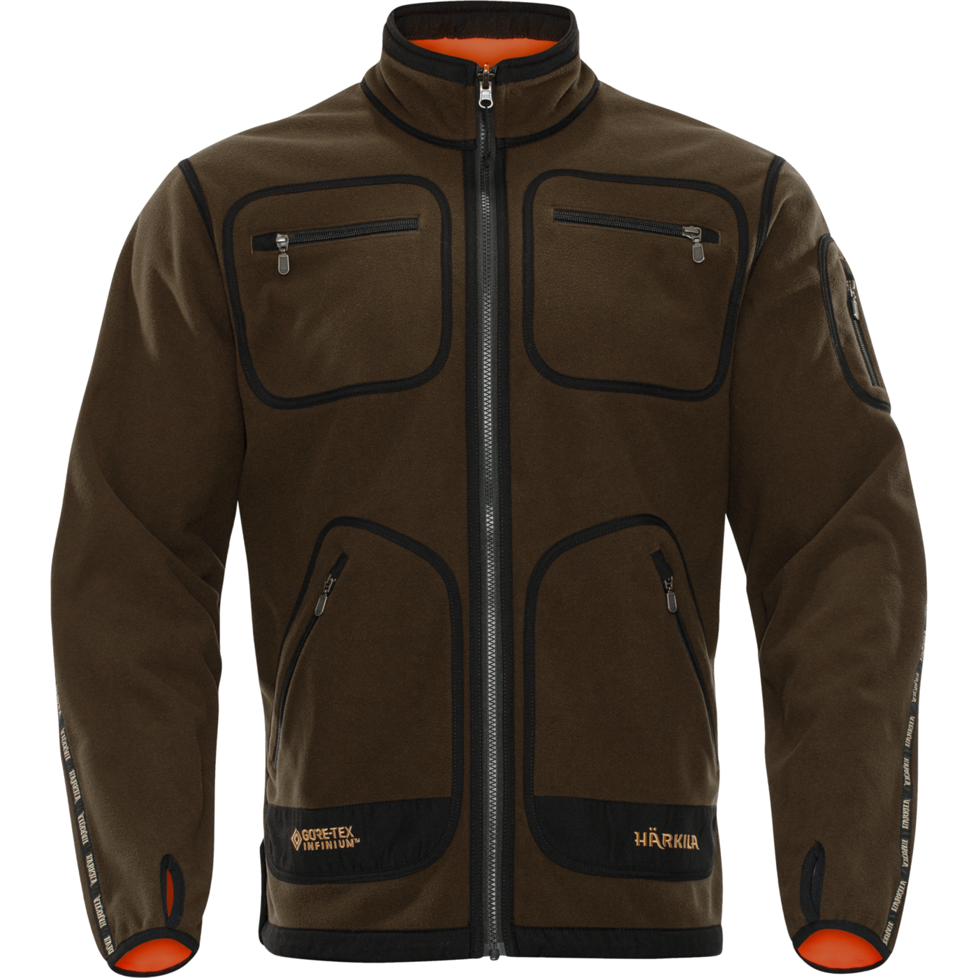 HÄRKILA Kamko Herren Fleecejacke Hunting Green/Orange Blaze