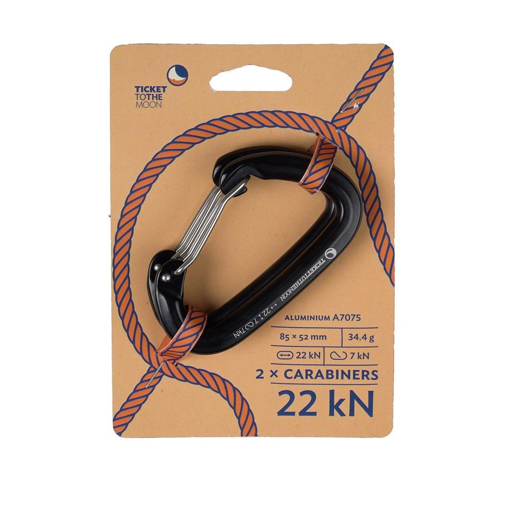 TICKET TO THE MOON Karabiner 22kN - Paar