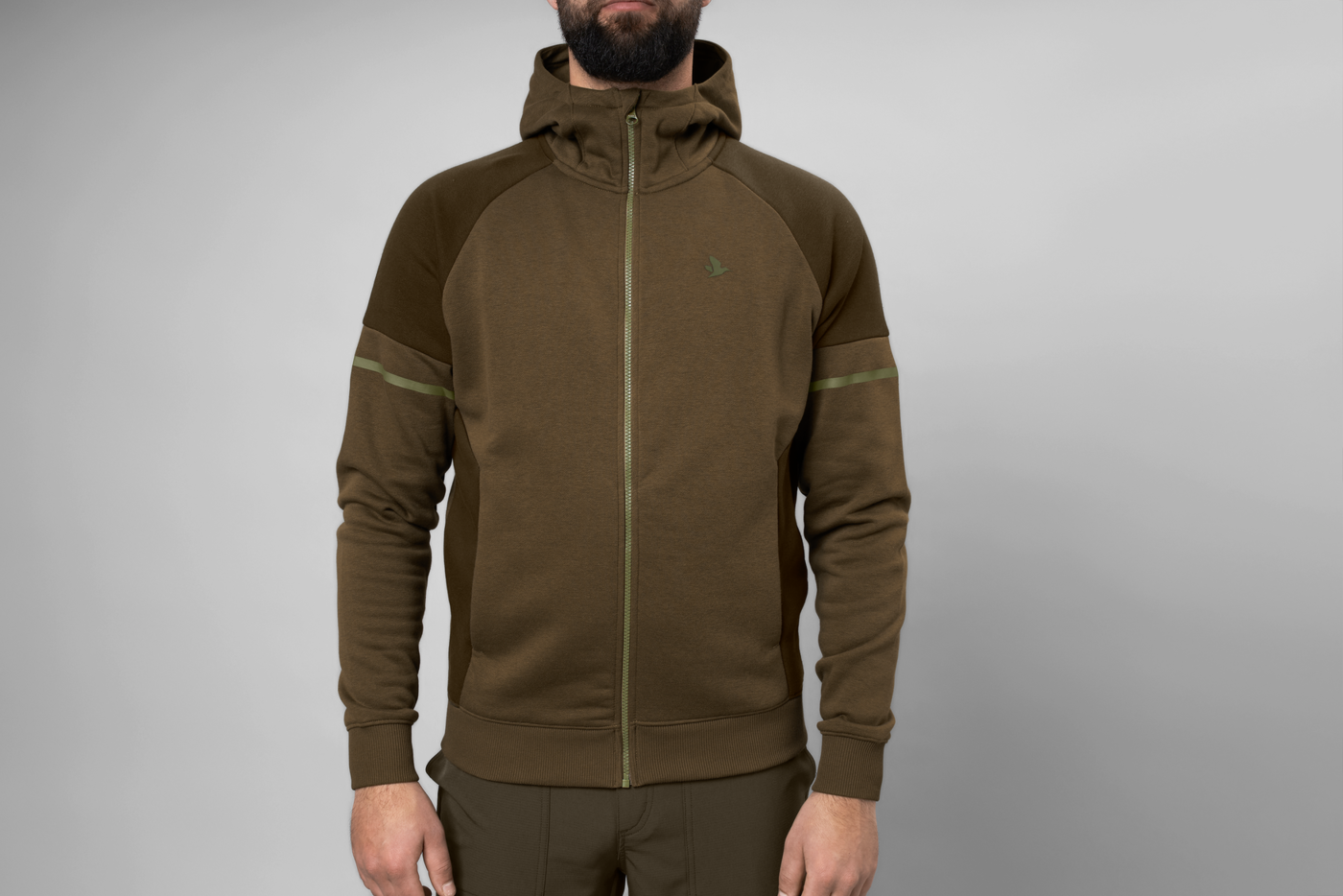 SEELAND Cross Herren Kapuzenjacke Dark Olive