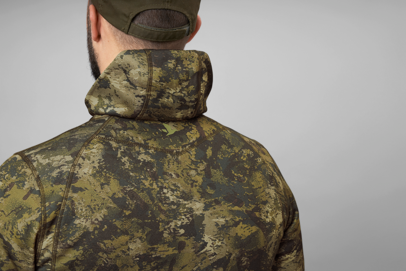 SEELAND Power Camo Herren Fleecejacke InVis Green