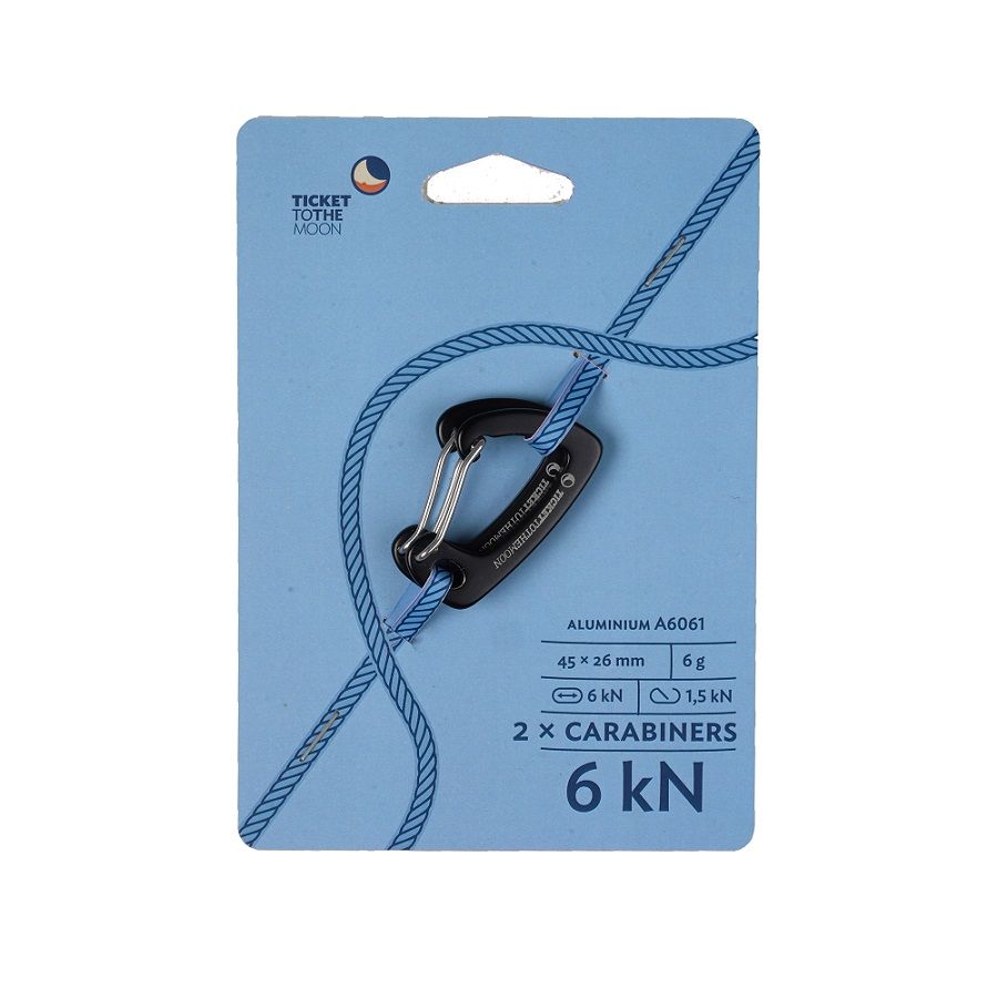 TICKET TO THE MOON Karabiner 10 kN - Paar