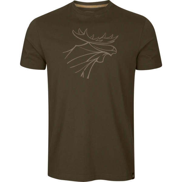 HÄRKILA Graphic T-Shirt 2er-pack Willow green/Burgundy